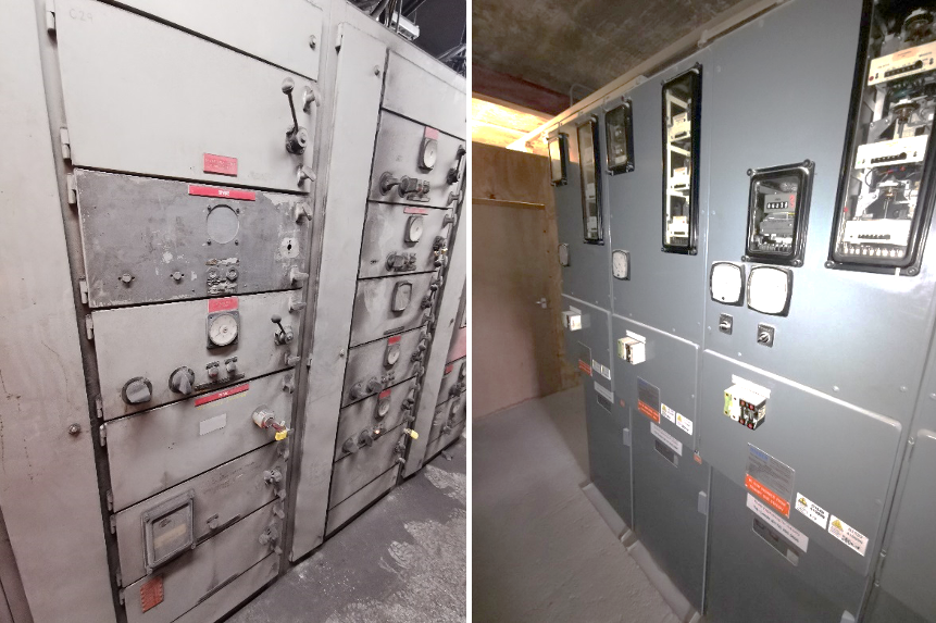The Old Switchgear to be replaced with new B&F panels